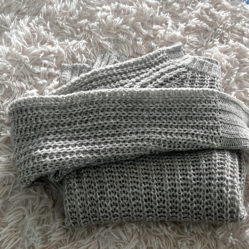 Silver knit sweater